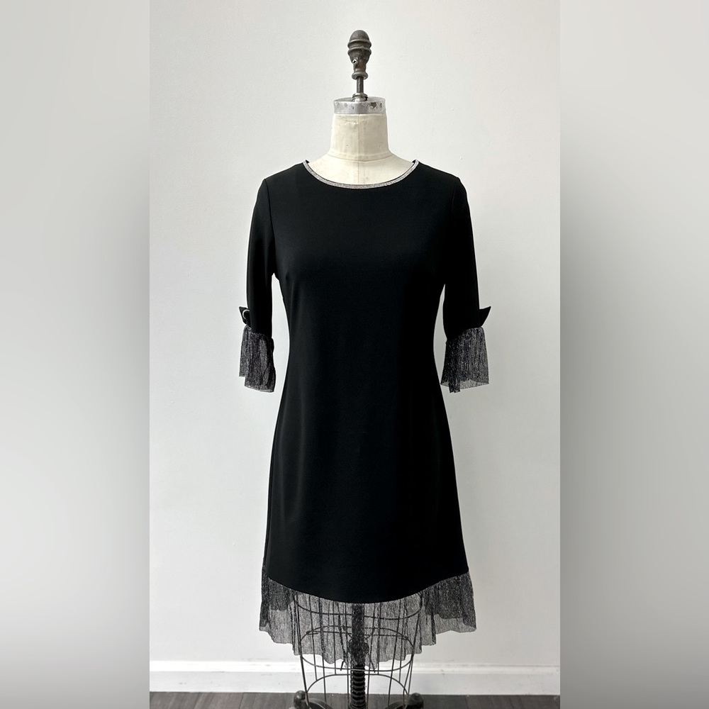 *SALE* NWT Glamour Rhinestone & Metallic Trim Dress